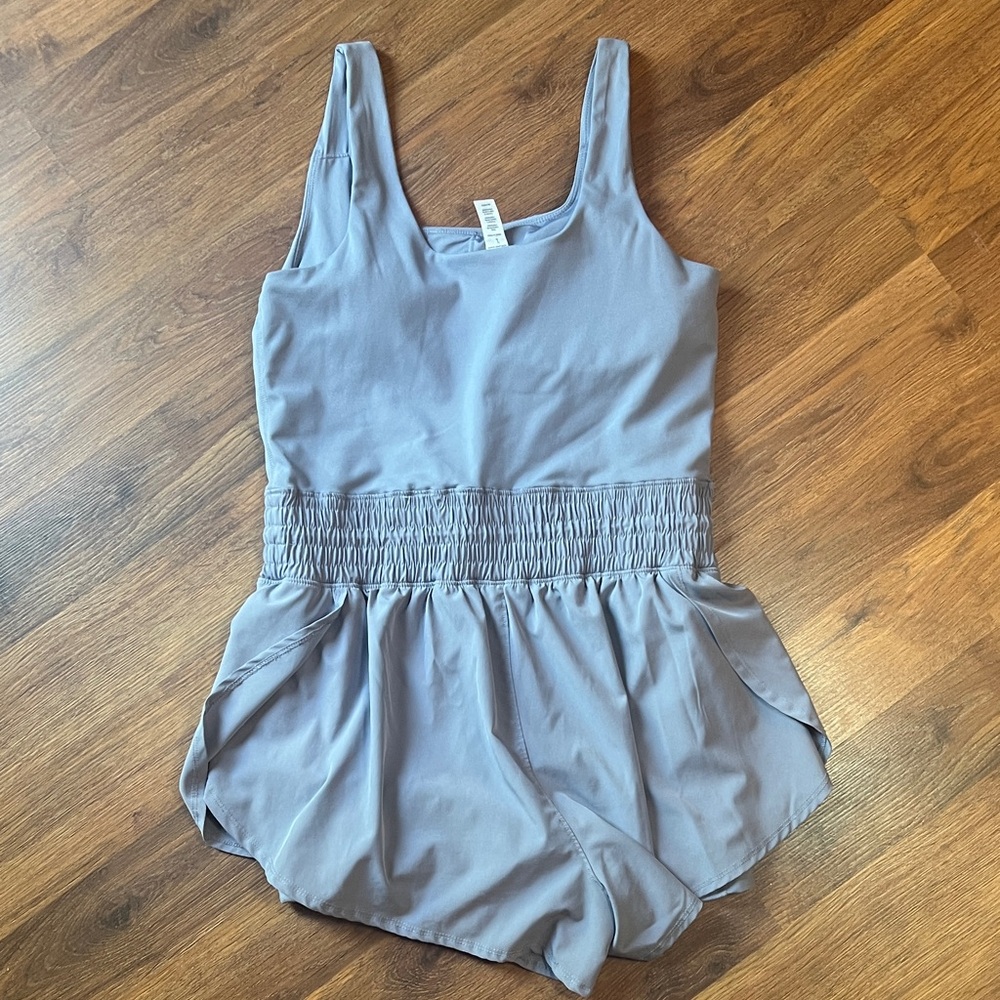 Yogalicious Grey Active Short Romper - Picture 6 of 6